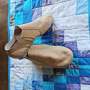 Tan jazz shoe Revolution Dance Wear